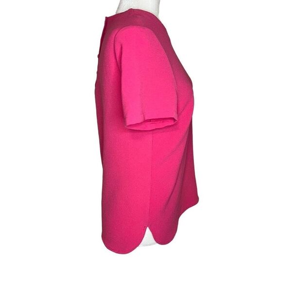 Catherine MaLandrino Pink Crepe Blouse. Short Sleeve. Sz XS. Great Condition!! - Picture 7 of 11